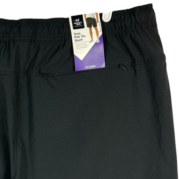 Member's Mark Men's Pull-on UPF 30 Moisture Wicking Black Tech Shorts Sz XXL NWT - Picture 4 of 11